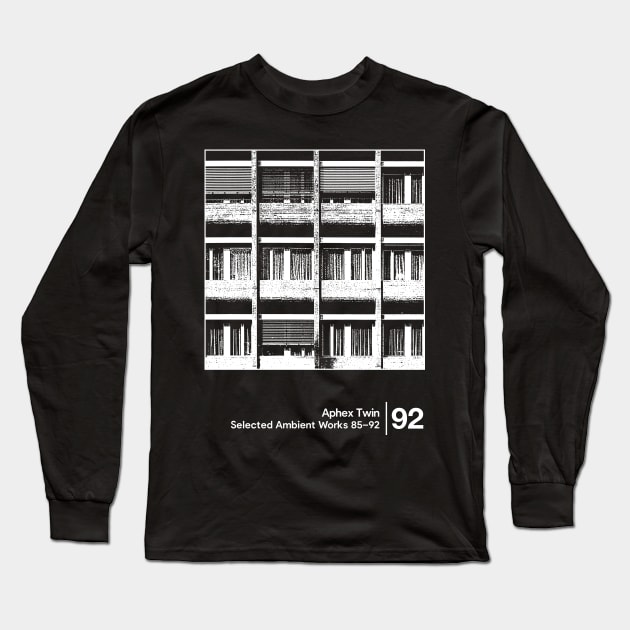 Aphex Twin - Selected Ambient Works / Minimalist Style Graphic Design Long Sleeve T-Shirt by saudade